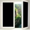 1Roll Black Frosted Privacy Film - Non - Adhesive, Static, Removable for Home Glass Decor