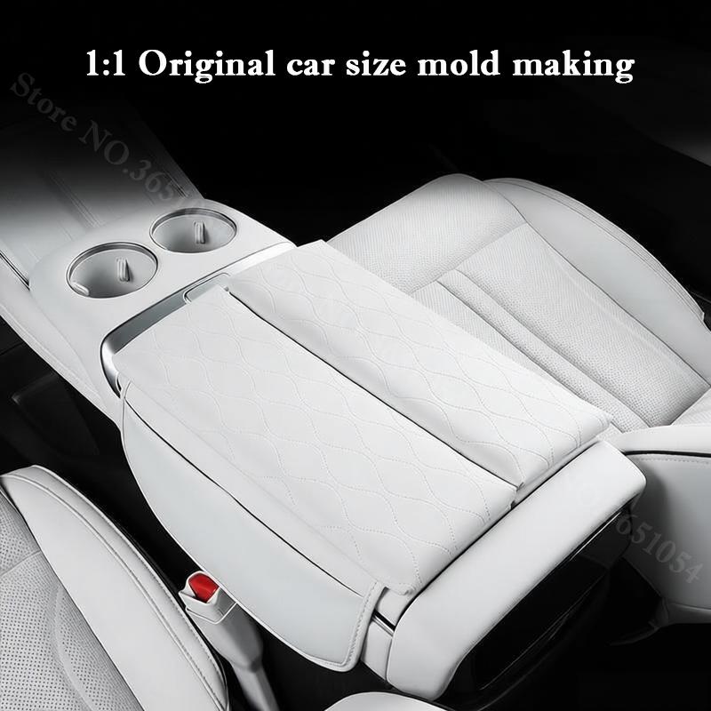 For Xpeng X9 Xiaopeng X9 Car Styling Armrest Cover Interior Center Console Armrest Box Protective Pad Leather Cushion Mat