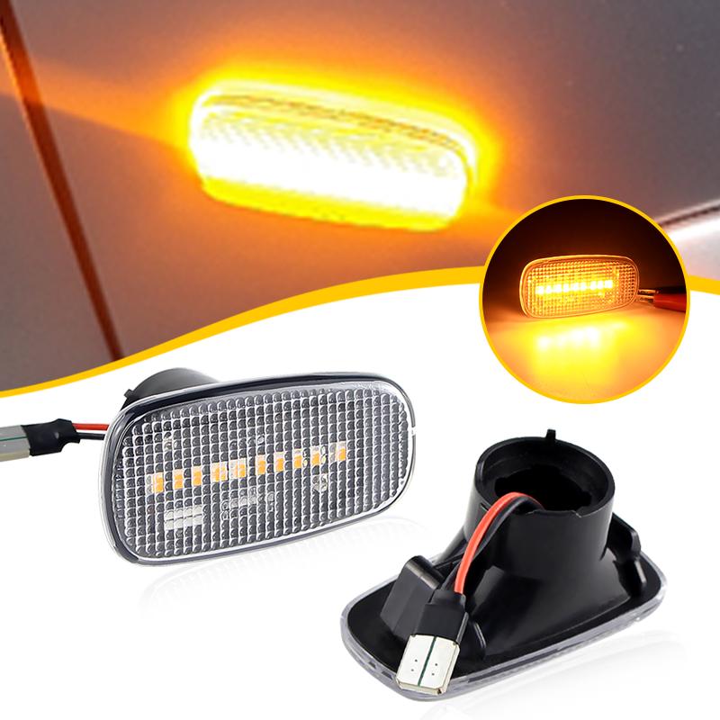 

2PCS For Toyota Land Cruiser UZJ200/URJ202 Prius NHW20 Kluger Wish Dynamic LED Side Marker Fender Turn Signal Light for Cars