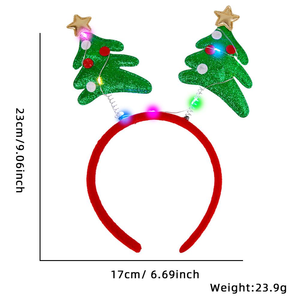Christmas Festive Cartoon Headbands With Illuminated Reindeer Antlers Perfect For Parties Holiday