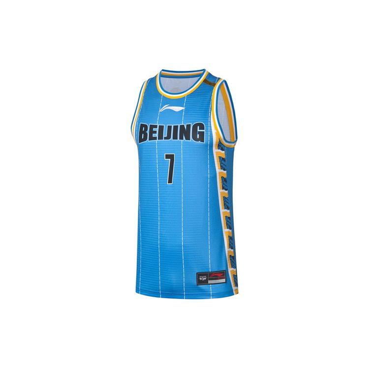 Li Ning CBA Collection Basketball Jersey SW Fan Edition, Beijing Team, Jeremy Lin Size 7, Away Men's Blue AAYQ433-2