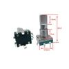 2PCS 360-Degree Pulse Potentiometer EC11 Encoder 30-Bit Range 15 Pulse Code Switch 18MM Handle Length
