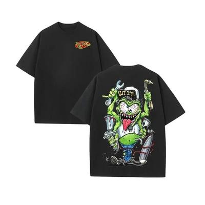 Ανδρικό T-shirt Rat Fink Unisex Premium Ποιότητας Βιολογικό 100% Βαμβάκι Ανδρικό Μονόχρωμο T-shirt. Τόσο οι άνδρες όσο και οι γυναίκες μπορούν να φορούν κοντομάνικα