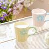 Creative Hand-painted Relief Contrasting Color Flower Cup Household Water Cup Design Sense Niche Mug Ceramic Souvenir Coffee Cup