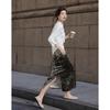 Demana Winter New Chinese Style Jacquard Frog-Button Top