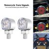 Motorcycle LED Turn Signal 8mm Mini Indicators Rear Front Blinker Lights Amber Flasher Lamp Universal For Cafe Racer For Harley