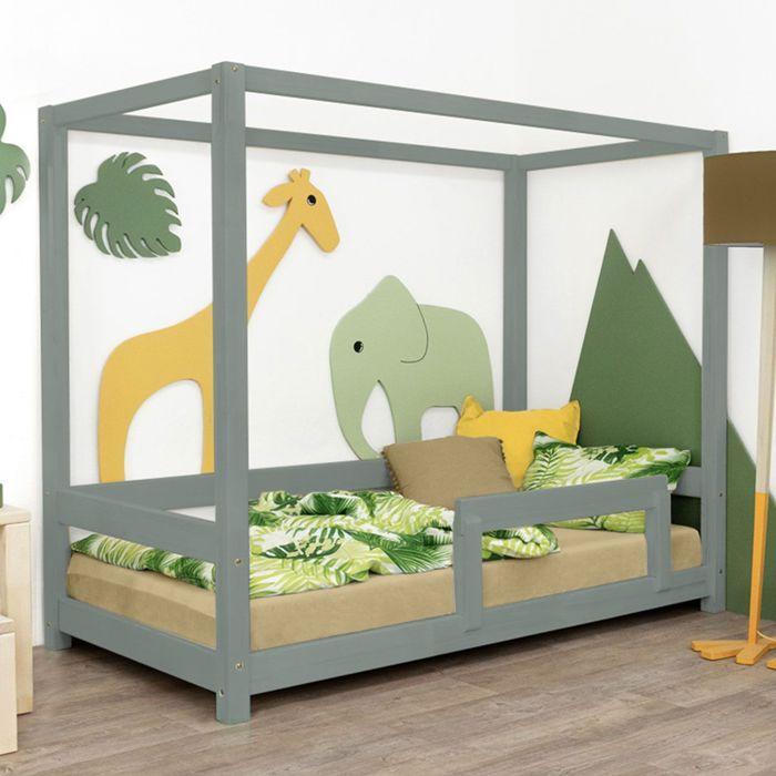 BUNKY Children's Cabin Bed 120 X 180 Sage Green