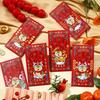Vibrant 2025 Chinese Zodiac Snake Cartoon Lucky Money Red Packets For New Year