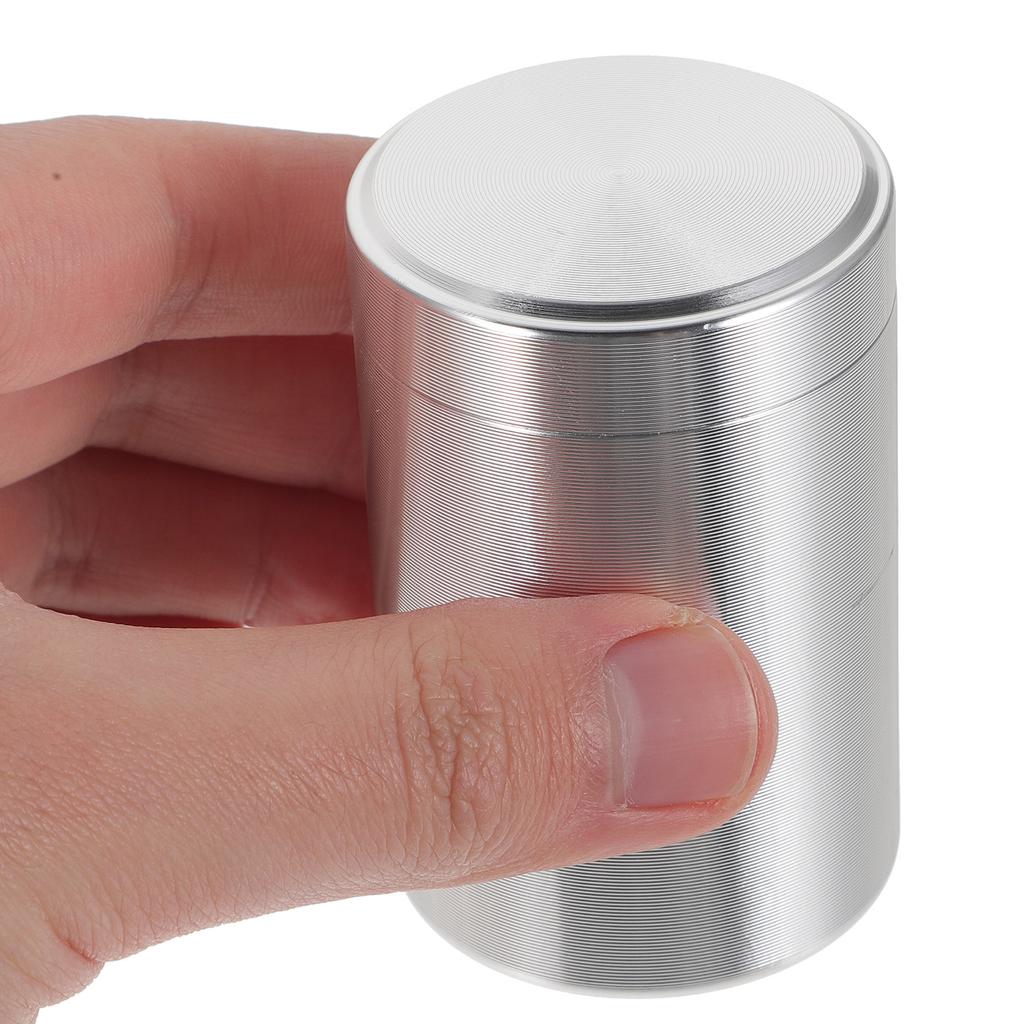 Tea Canister Titanium Alloy Compact Portable Sealed Tea Storage Container Uv Protection Metal Jar Multi-Use Food Storage