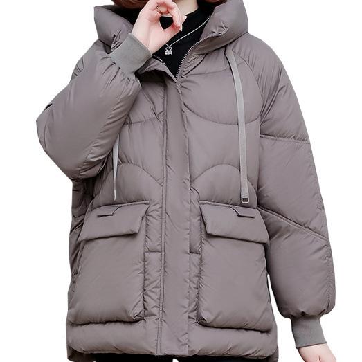 Winter Coat Women Women's Coat 2026 New Hooded Pocket Style Large Loose Coat Winter Down Coat
