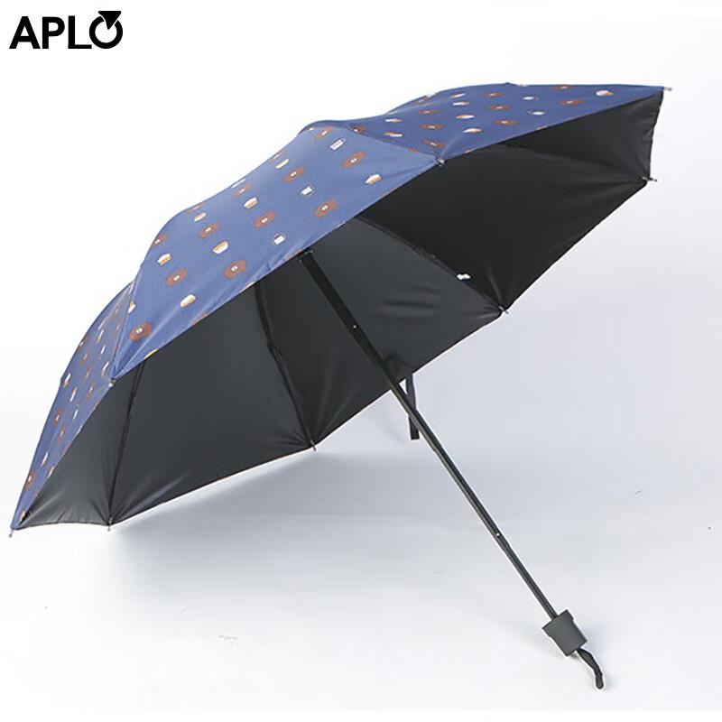 APLO Manual Triple Fold Cartoon Bear Sun/Rain Umbrella