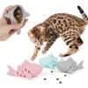 Food Leakage Cat Treat Dispenser Toy Silicone Interactive Cat Toy Cats Slow Feeders  Small Pets