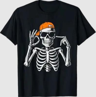 67 Meme Trendy Skeleton Halloween Funny Six Seven Gen Alpha T-Shirt