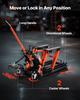 VEVOR Motorcycle Lift, 1500lbs Weight Capacity, Hydraulic & Pneumatic Motorcycle Jack, 4.1-15 In Height Range