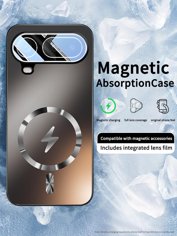 Etui Air do Honor Magic 8 Pro Magnetyczne Ładowanie Odporne na Zużycie Odporne na Uderzenia Pełne Pokrycie Obiektywu Pokrowiec Amortyzujący