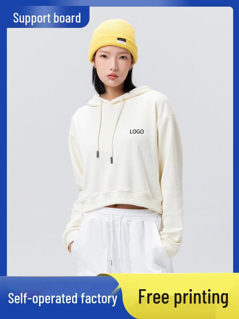 Women's Custom Logo Cropped Hooded Sweatshirt for Team Dancewear