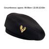 Breathable Vintage Heart Berets Woolen Love Painter Hat Elegant Women Beanies Cap
