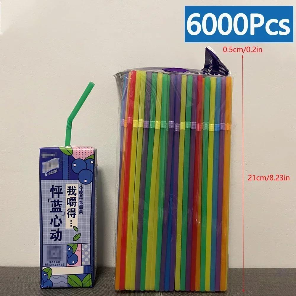 Multicolour Drinking Straws cocktail Bar Cola Straw Party Wedding Straws