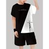 Boys Set Fashion 3D Printed Casual Pullover Short Sleeve Shorts T Sweatshirt, BoysOutdoor T-Shirt Shorts Set
