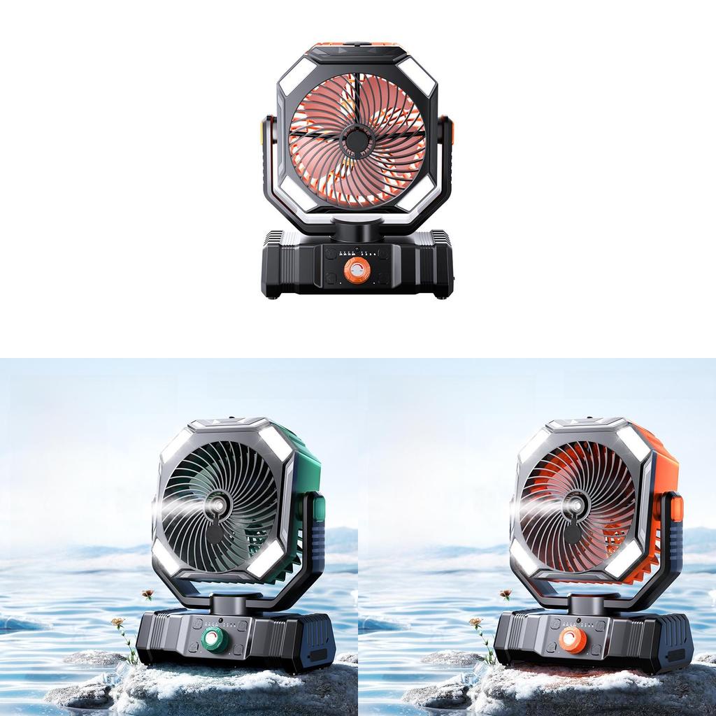 Camping Outdoor Usb Fan With Remote Control And Spray Cooling For Summer Use