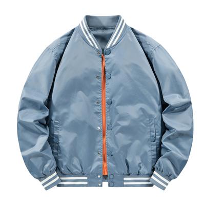 Veste de vol en coton et fine pour homme, veste de bombardier de printemps/automne, uniforme de baseball coloré