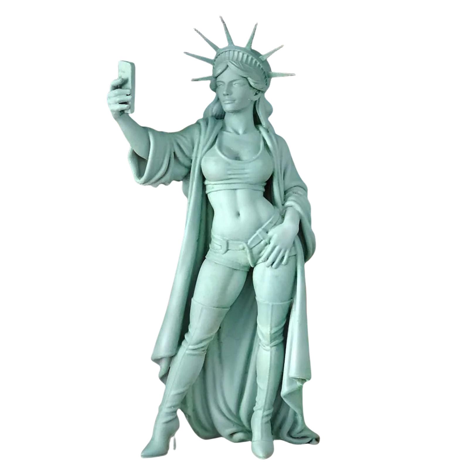 

Statue Of Liberty Selfie Sculpture 250th Anniversary Patriotic Home Decors Collectible Ornament For History Enthusiasts 8 зелёный