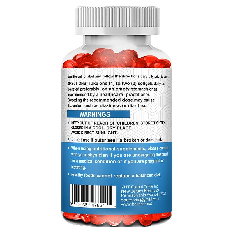 Balincer Antarctic Krill Oil Softgels , Omega-3 EPA & DHA With Astaxanthin, Support Heart Health, 120 Softgels