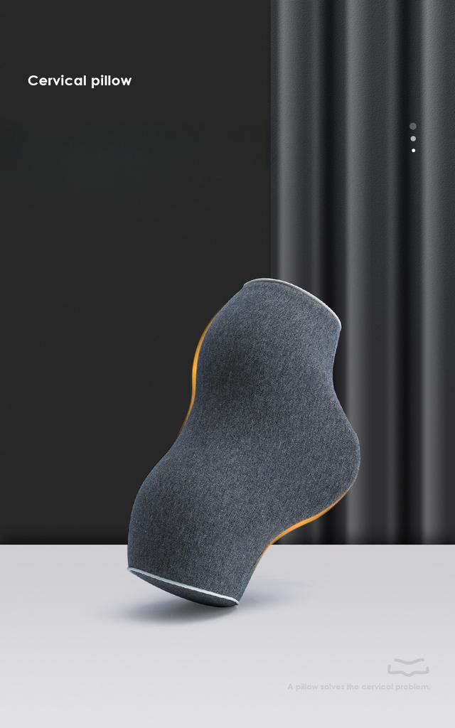 Portable Cervical Support Pillow Antiarch Traction Pillow Comfortable Memory Foam Sleep Pillow for Travel Neck Pillows