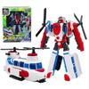 New ABS Carbot Transforming Robot To Car Toys Action Figures Two Mode Transformation Rescue Car Toy for Child Gift