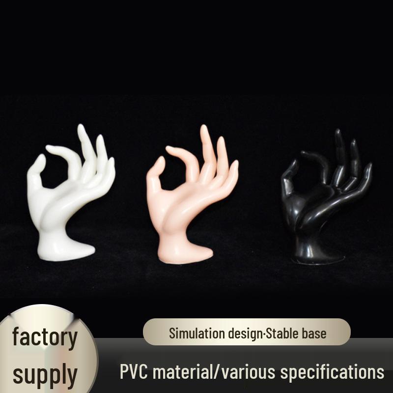 Creative OK Shape Hand Mannequin: Short Plastic Display for Jewelry & Rings