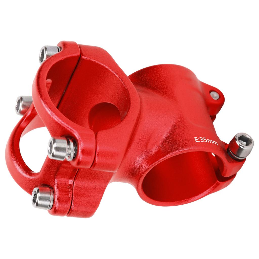 LUNJE 31.8x35mm Bike Handlebar Short Stem Riser Aluminum Alloy   Hollow Stem