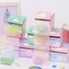 105Pcs/Set Creative Gradient Cloud Self-Stick Notes Large Capacity Tearable N Times Stickers DIY Journal Decoration Memo Pad