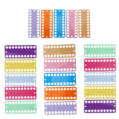 Organizzatore per Filati da Ricamo Punto Croce 20 Fori Tavola di Plastica Colorata Accessori da Ricamo