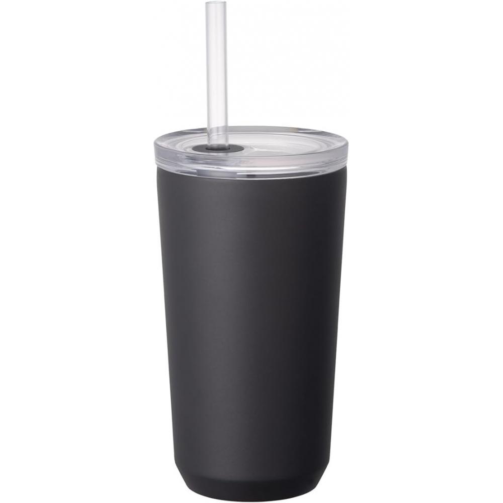 KinTo KinTo To Go Tumbler 480 Ml Black With Straw 20243 480 Ml With Straw Black