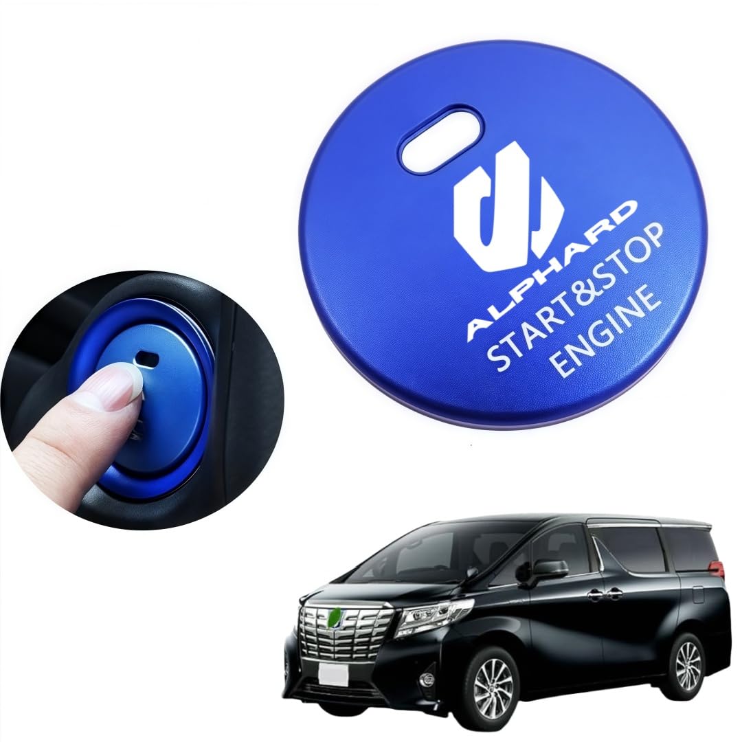 Alphard ALPHARD Накладка на кнопку запуска двигателя Подходит для запуска автомобиля Alphard ALPHARD синий