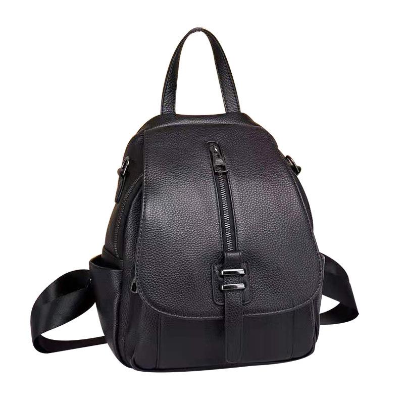 Women'S Leather Backpack First Layer Cowhide Fashion Backpack Casual Versatile Shoulder Bag Broadband 8058