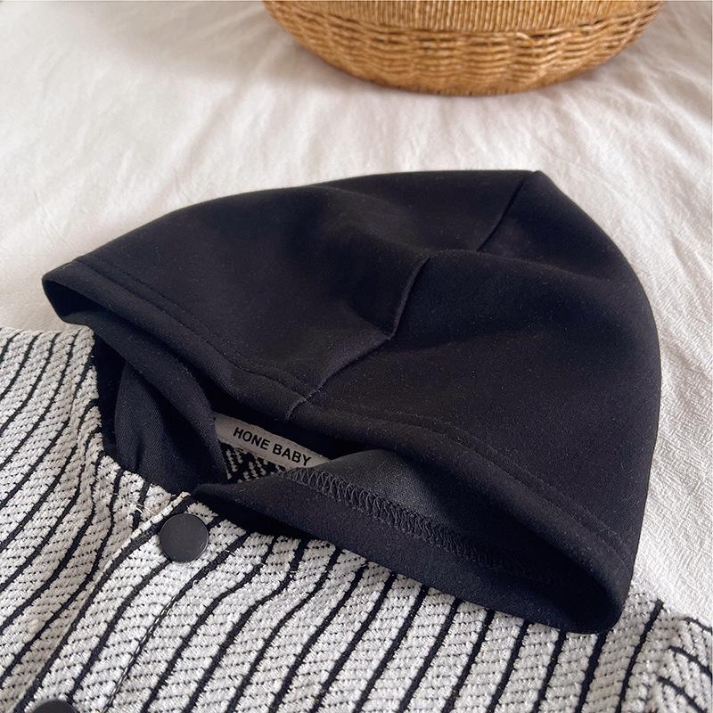 Boys' Striped Hooded Long-Sleeve Shirt - Stylish Kids Autumn & Spring Wear