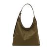 Large-capacity commuting new winter popular 2025 solid color simple texture casual shoulder underarm tote bag women