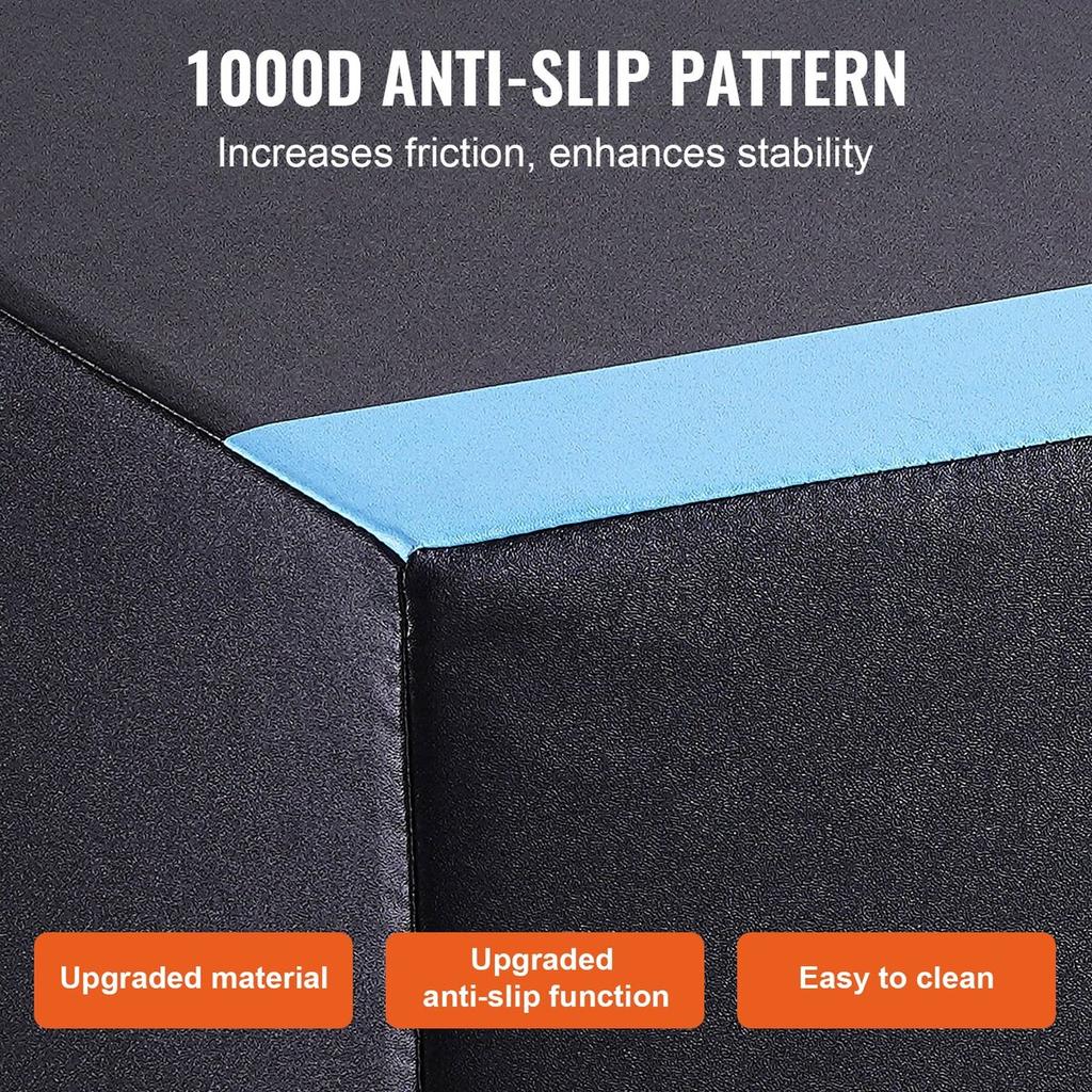 3 in 1 Plyometric Jump Box, 30/24/20 Inch Cotton Plyo Box, Platform & Jumping Agility Box, Anti-Slip Fitness Exercise Step Up Box for Home Gym