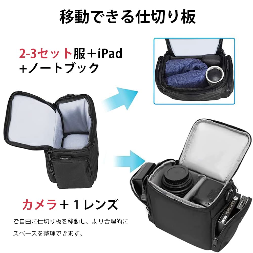 Cwatcun Waterproof SLR Camera Large Stylish Everyday Business Small Item Ideal for Photographers and Vloggers Bag, Capacity, Bag, Lightweight, Travel,