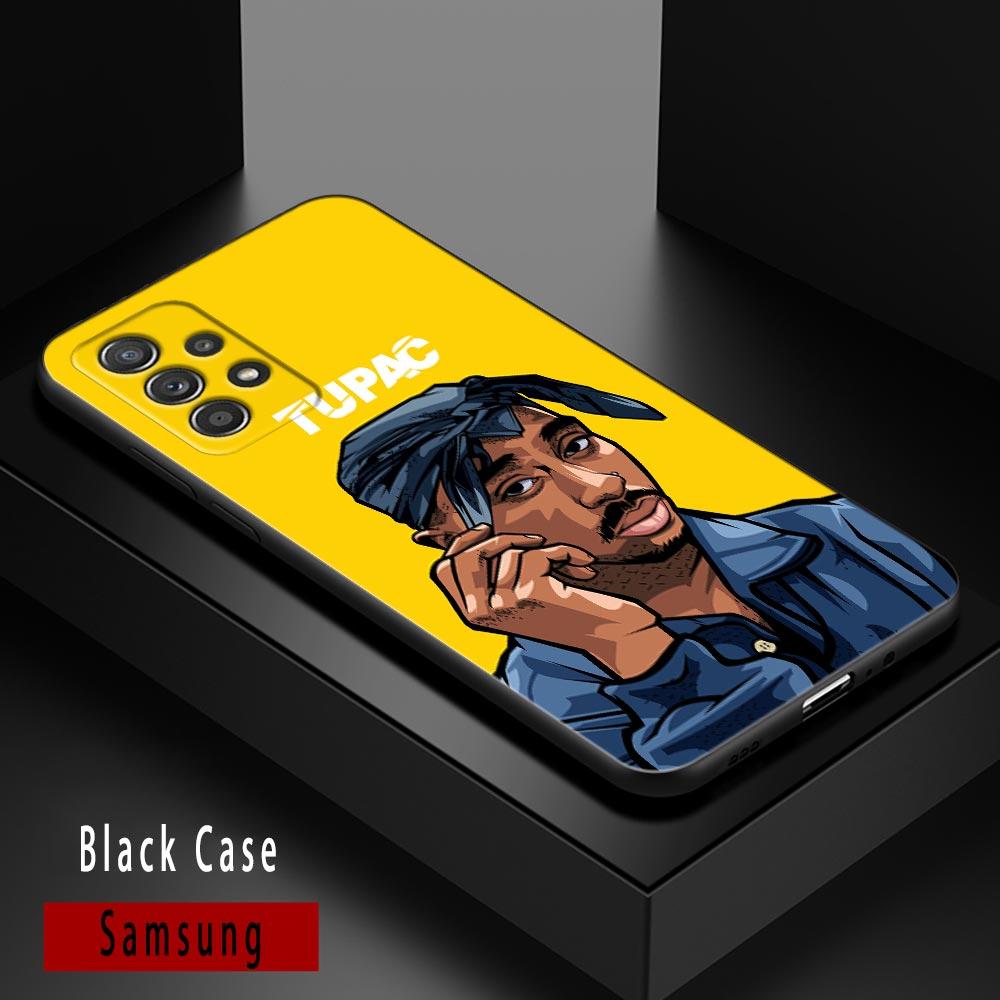 Hiphop Rap Singer 2Pac Tupac Shakur Phone Case For Samsung Galaxy A72 A52 A42 A32 A22 A21s A04s A13 A02 A51 A71 A54 5G Soft Case