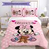3pcs Minnie9 Cover Set - Personalized Name, HD Printed Bedding with 1 Cover and 2 Pillowcases - Perfect for Home Decor, Easy Care