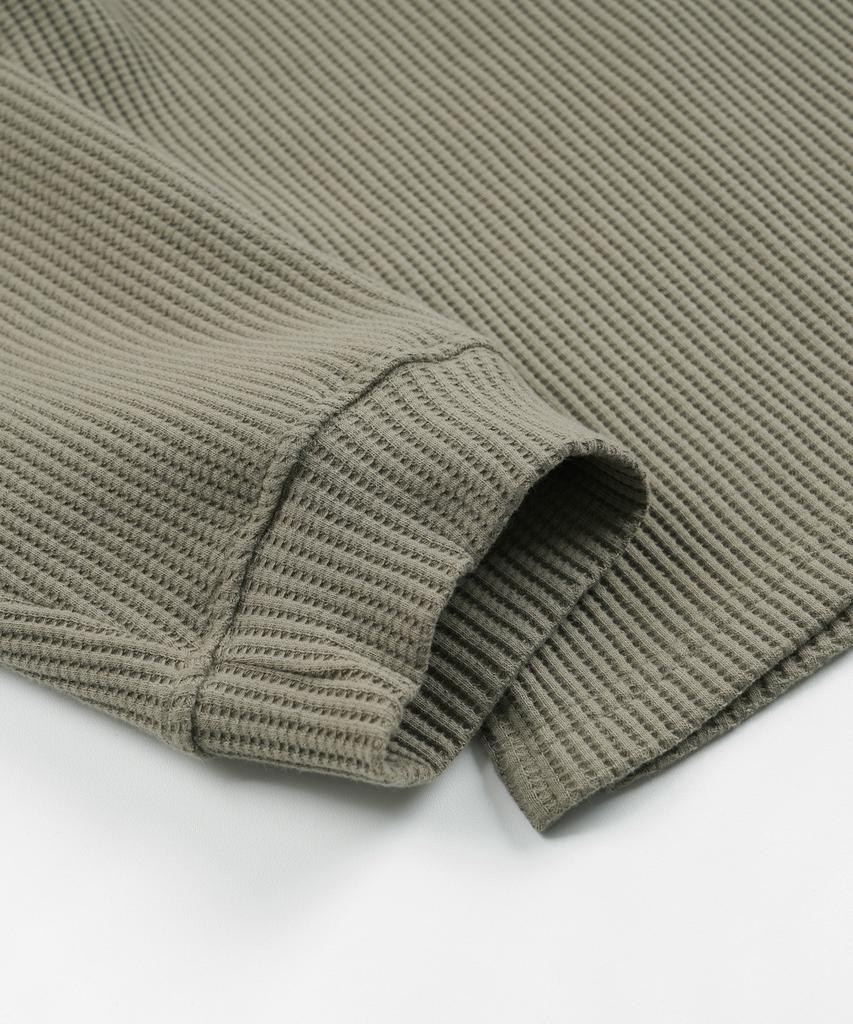 FRIZMWORKS Oversized Waffle Pocket Tee 002 _ Light Olive