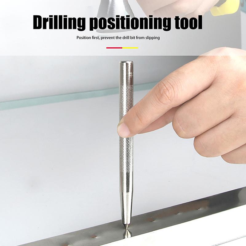 Centre Punch Metal Hardened Cr-V Steel Spot Dot Center For Metal Positioning Drill Hole Bit Drill Locator Hole Punch Hand Tools