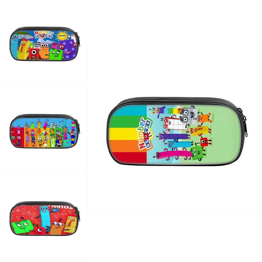 Numberblocks Pencil Case With Large Capacity Nylon Storage Bag For Students And Kids