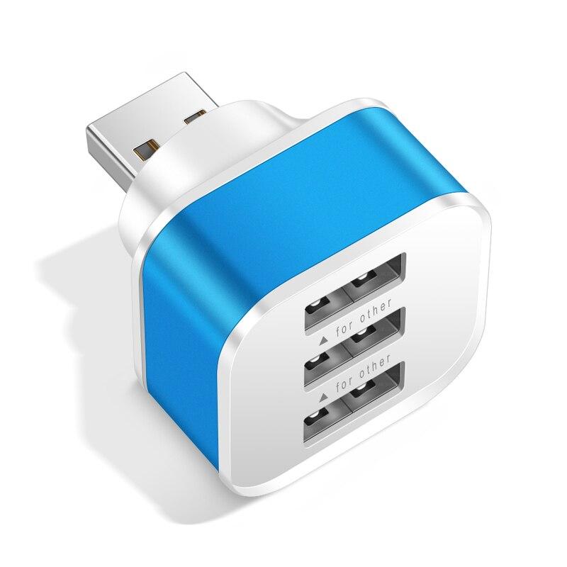 3 In 1 USB Extender USB HUB Quick Charge USB Splitter Multiple Interface Car USB Expander For Phone Tablet Laptop Charge Adapter