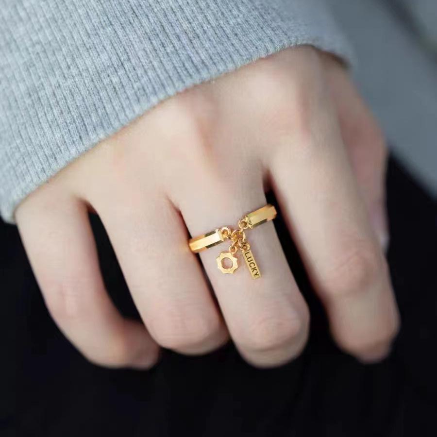 Vietnam Gold-Plated Copper Ring | Elegant Design | Fashionable Couple Style