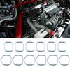 12pcs Professional Engine Intake Manifold Gasket Set Anticorrosion for MS97204 3.6L High Temperature Resistant Silicone