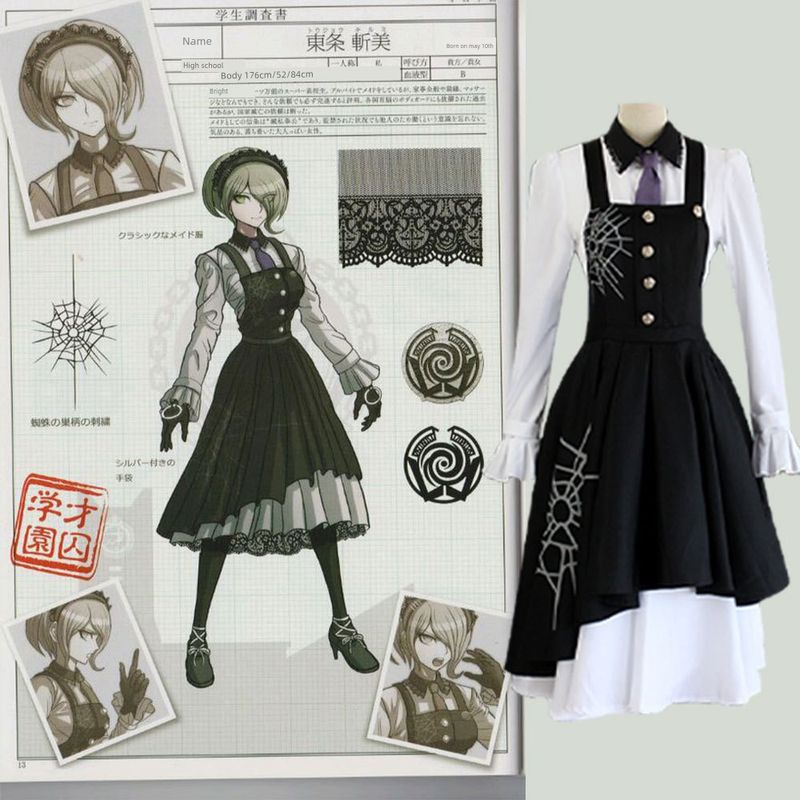 Danganronpa V3 Tea Pillar King Ouma Kokichi Cosplay Costume Iruma Midori Cosplay Halloween Costume