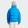 adidas Originals Kurze Vegane Pufferjacke Mit Stehkragen Und Einfarbigem Logo Damen Oberbekleidung Blau IJ8234